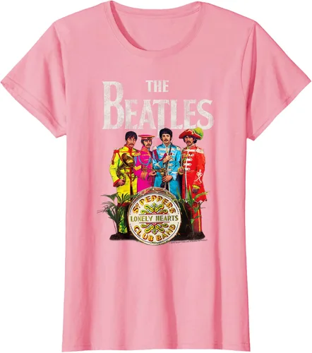 Vista 8 de The Beatles Sgt. Pepper's Lonely Hearts Camiseta de manga corta Negro