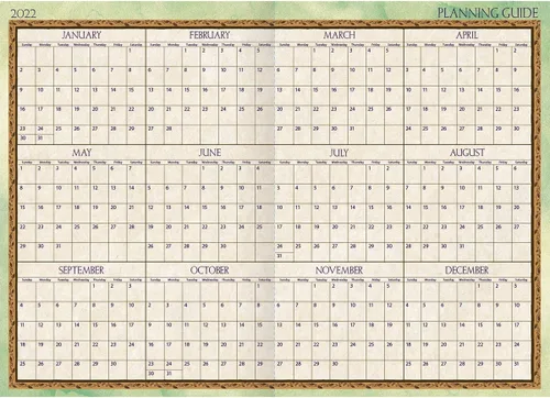 Vista 2 de Lang Bountiful Blessings - Agenda mensual 2022 (22991012096)
