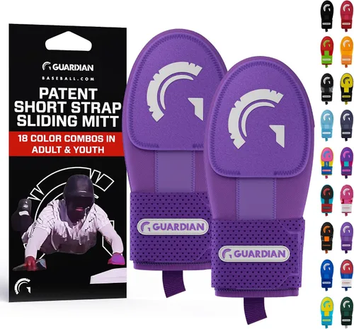 Vista 20 de Guardian Baseball Guantes deslizantes – Tallas para jóvenes y adultos – Guante deslizante para béisbol – Correa de compresión elástica, paquete de 2