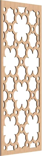 Vista 32 de 9 3/8"W x 24 3/8"H x 1/4"T Southgate Decorativos Paneles De Pared De Madera Calado, Abedul