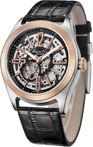 Vista 3 de Kenneth Cole New York de los hombres kc1792AutomaticReloj automático Rose Oro Bisel Correa