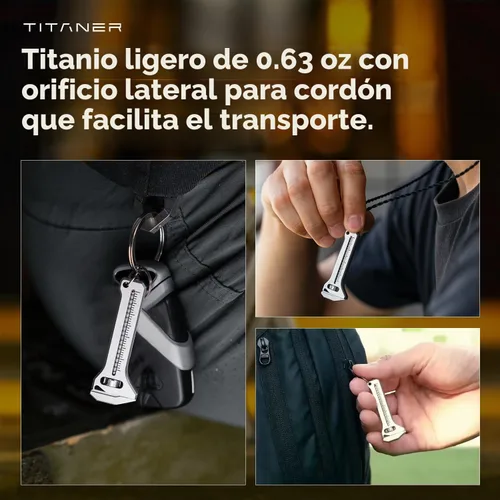 Vista 8 de TiSpanner 2.0 Llave ajustable de titanio multiherramienta