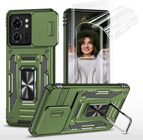 Vista 12 de Jeylly Funda para Motorola Edge Plus 2023 con protector de pantalla HD