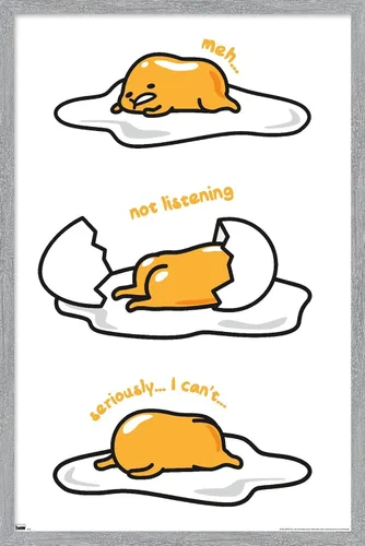 Vista 13 de Trends International Póster de pared de Gudetama - Not Listening