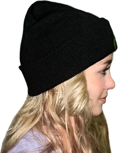 Vista 4 de DonkeyGear Gorro de punto de dibujos animados Rick, gorro suave y cálido para invierno