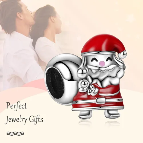 Vista 4 de Annmors Christmas Charm for Woman-925 Sterling Silver Dangle Pendant Bead,Girl Jewelry Beads Gifts for Women Bracelet&Necklace