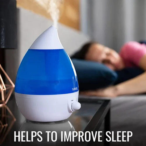 Vista 4 de Habitat Humidificador ultrasónico de niebla fría con tanque grande de 2.5 L, humidificador silencioso con luz LED para dormitorio, 24 horas