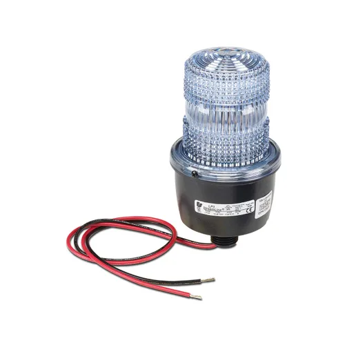 Vista 20 de Federal Signal LP3E-120C Streamline - Luz estroboscópica de bajo perfil, 120 VAC, base atornillada Edison A-19, transparente