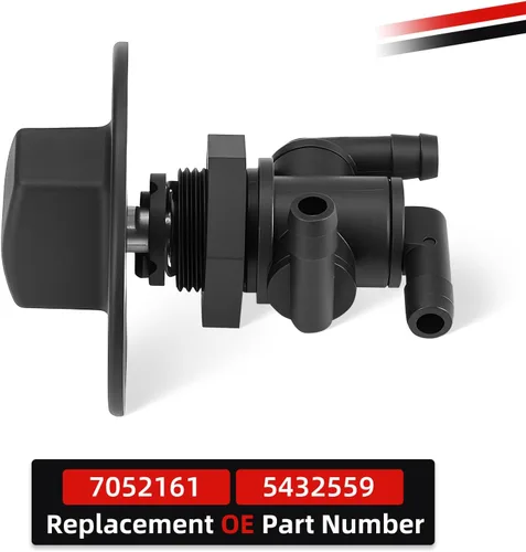 Vista 4 de Válvula de depósito de combustible Petcock 3 vías y tuerca de perilla para Polaris Sportsman 335 400 500 600 700 Twin Magnum Trail Boss 325 330 500