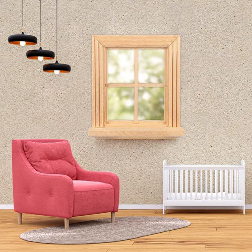 Vista 9 de Toyvian Mini casa de muñecas ventana de madera: 1: 12 marco de ventana pequeña modelo casa de muñecas muebles accesorios de muñeca