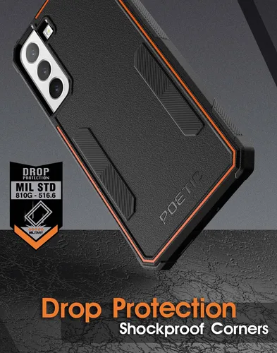 Vista 4 de Poetic Neon Series - Funda diseñada para Samsung Galaxy S22 Plus 5G de 6.6 pulgadas, doble capa, resistente, resistente, ligera, delgada, a prueba