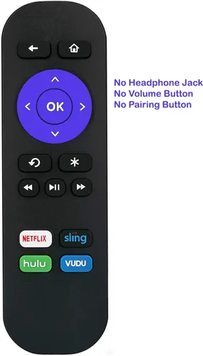 Vista 4 de Mando a distancia reemplazado para Roku 1 2 3 4 HD LT XS XD Roku Express 3900R Premiere 4620XB 4210XB 3900R 2500R 2700R 2450XB con botones de acceso