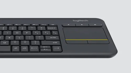 Vista 5 de Logitech Wireless Touch K400 Plus con panel táctil multitáctil de 3.5 pulgadas, teclas silenciosas, rango de 33 pies, Plug-and-Play (renovado)