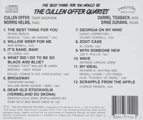 Vista 2 de The Best Thing For You Would Be The Cullen Offer Quartet