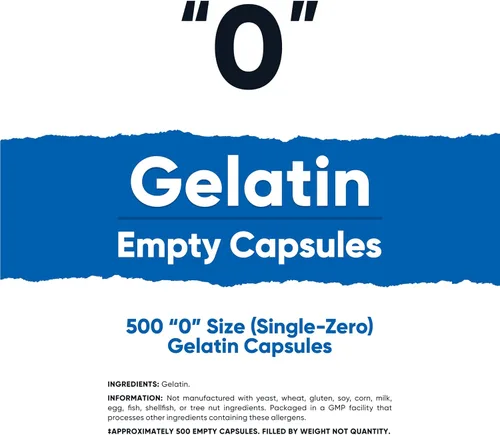 Vista 2 de Nutricost Cápsulas vacías de gelatina tamaño 0-500 cápsulas de gel vacías transparentes '0' - Kosher, sin OMG, sin soja, sin gluten