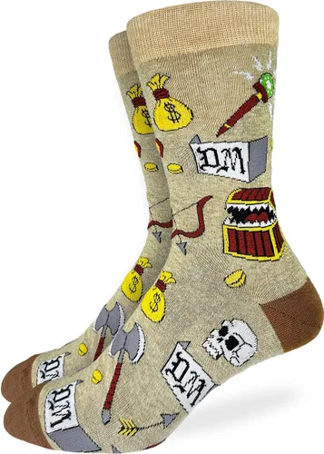 Vista 2 de Good Luck Sock Men's Video Games, Board Games and Toys Socks, Adult Backgammon