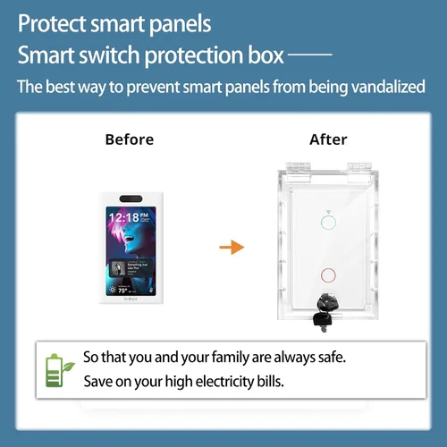 Vista 3 de Funda para interruptores, cubiertas de enchufes de luz a prueba de bebés, protector de placa de interruptor de seguridad para niños, caja de enchufe