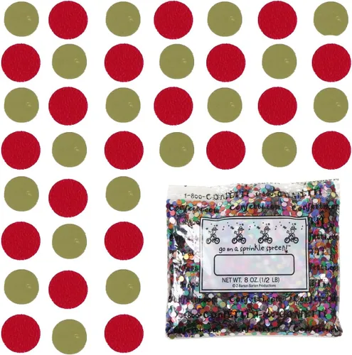 Vista 27 de Confetti Circle 1/4" Negro, Azul Marino Combo - 2 bolsas de media onza (1 oz) (8550/9971)