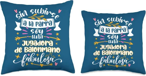 Vista 3 de Regalo Original Para Jugadora de Balonmano Regalos Jugadora de Balonmano Fabulosa Divertido Mujer Balonmanista - Almohada (16 x 16 pulgadas)