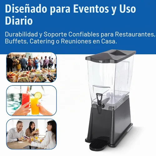 Vista 7 de Dispensadores de bebidas Carlisle TrimLine Premium, Negro, 1