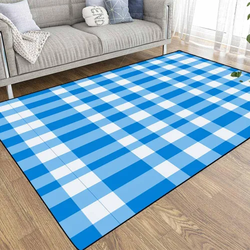 Vista 58 de TOMWISH - Alfombra abstracta pintada a mano en blanco y negro con pintura dorada, sala de estar, dormitorio, decoración de suelo, alfombra