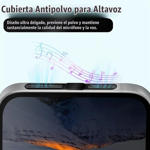 Vista 3 de Protectores de puerto USB C para enchufe antipolvo, 20 unidades, con cubierta de altavoz de teléfono, 6 calcomanías compatibles con iPhone 17