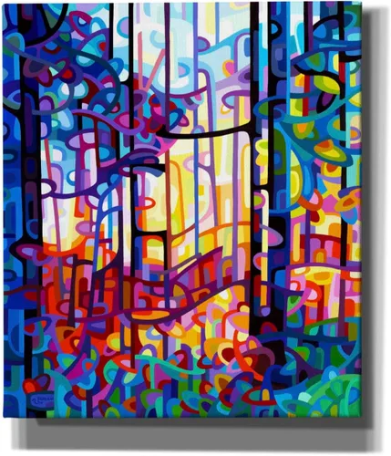 Vista 11 de Epic Graffiti Mandy Budan - Lienzo decorativo para pared, diseño de corazón de oro, 12 x 16 pulgadas