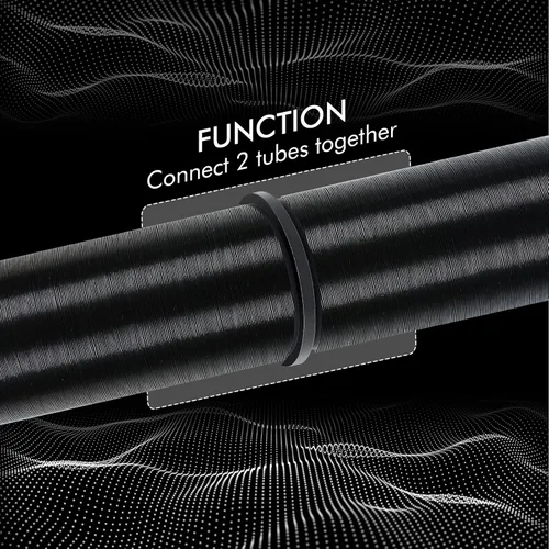 Vista 4 de Conector de conducto de aire de 2.953 in de plástico, accesorios de conexión de calentador de coche, conector de tubería para calentador