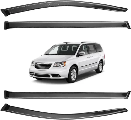 Vista 12 de Viseras para ventanas para Mazda 3 Sedán 4 puertas 2004 2005 2006 2007 2008 2009 estilo JDM Mugen, deflector de viento, protector solar y de lluvia