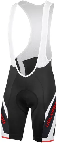 Vista 8 de UGLY FROG Designs - Pantalones cortos de ciclismo con pantalones cortos con peto, pantalones cortos de ciclismo Pro/BIP, acolchado 3D Coolmax