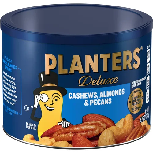 Vista 5 de Planters Select Anacardos (Mezcla de nueces de almendras y nueces pecanas, lata de 8.25 onzas) Nueces mixtas: anacardos, almendras, nueces