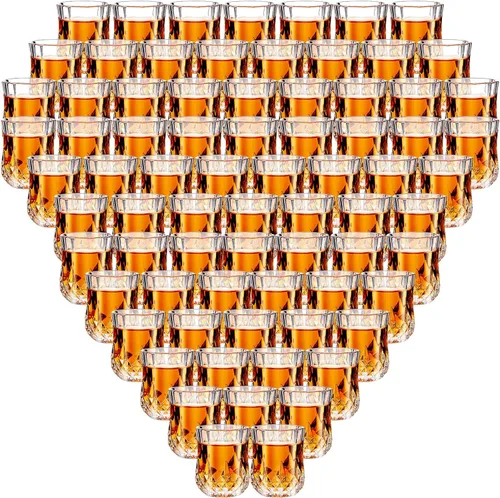 Vista 12 de Meanplan Juego de mini vasos de chupito de 1.7 onzas, vasos de degustación, base pesada, taza de chupito transparente, lindas tazas de vino Cordial