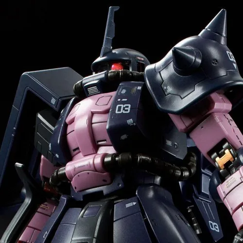 Vista 4 de BANDAI RG 1/144 MS-06R-1A Negro TRI-Stars ZAKU II Principado de Zeon Traje móvil producido en masa (importación de Japón)