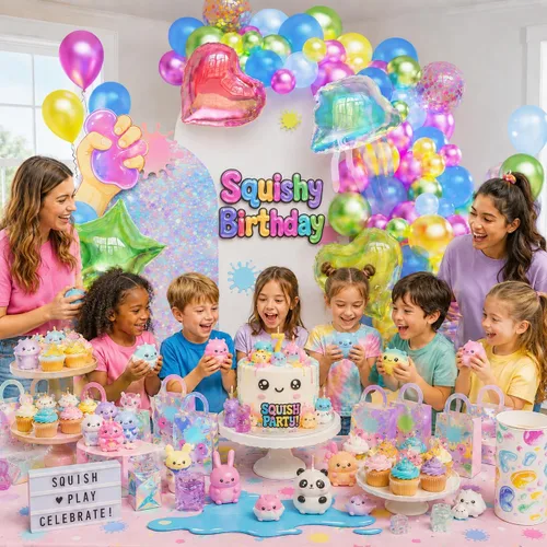 Vista 3 de Squishy Balloon Garland Kit for Fidget-inspired Party Decorations Assorted Pearl Latex Balloons