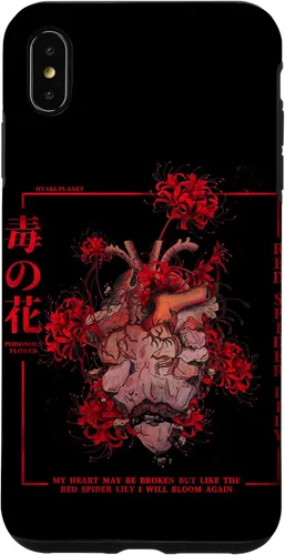 Vista 11 de Carcasa estética para iPhone 17, diseño de lirio de araña roja o Higanbana en Japón