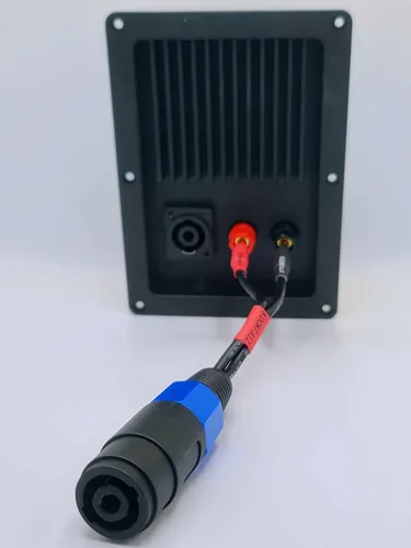 Vista 9 de Adaptador de cable de altavoz, conector banana de 0.157 in a conector hembra Speakon, cable de audio profesional de 12 AWG para amplificadores