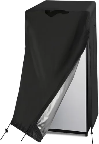 Vista 10 de Cubierta para refrigerador Guisong, impermeable y a prueba de polvo, protectora para congeladores verticales, adecuada para la mayoría de mini