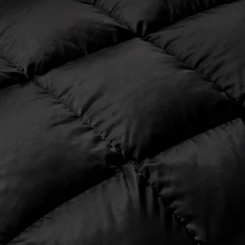 Vista 3 de Superior Edredón de microfibra cepillada sólida, ropa de cama alternativa al plumón, reversible, peso medio, esponjoso, decorativo, funda para Negro