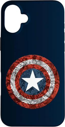 Vista 23 de Marvel Funda de escudo cómico del Capitán América para iPhone 17