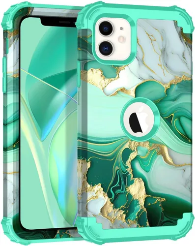 Vista 149 de Hocase Funda para iPhone Air de 6.5 pulgadas, resistente a prueba de golpes, goma de silicona suave, parachoques de plástico duro, funda protectora