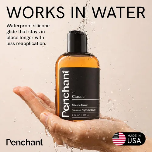 Vista 5 de Penchant - Lubricante personal de silicona prémium para hombres, mujeres y parejas - Sin perfume, seguro para látex, hipoalergénico y sin parabenos