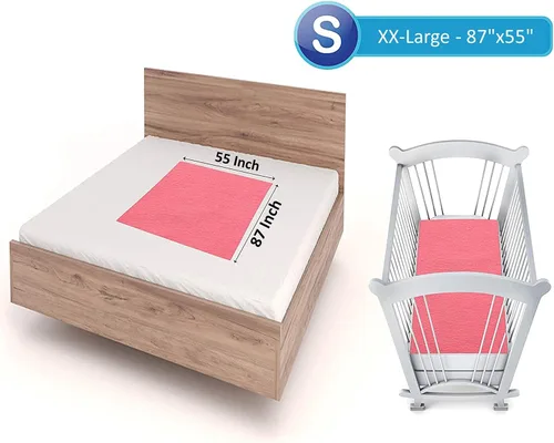 Vista 4 de Sábana seca para bebé, protector de cama resistente al agua, protector de colchón lavable e impermeable, tapete reutilizable para niños pequeños