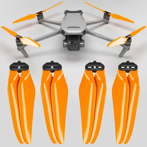 Vista 10 de Master Airscrew Hélices Stealth para DJI Mavic 3 y Mavic 3 Pro/Cine/Enterprise/Classic/3T/3M - Negro, 4 uds