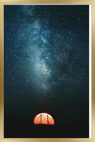 Vista 22 de Trends International Póster de pared Under The Stars, 14.725 x 22.375 pulgadas, versión enmarcada de madera de granero