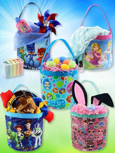 Vista 3 de PJ Masks - Cesta de regalo plegable de nailon para niños y niñas