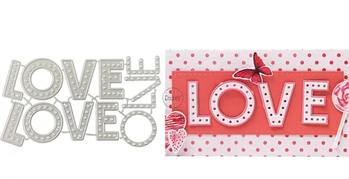 Vista 8 de DzIxY Happy Birthday Abrazos Palabras Troqueles de corte de metal para hacer tarjetas, kit de papel de relieve, troquelados, plantillas de máquina