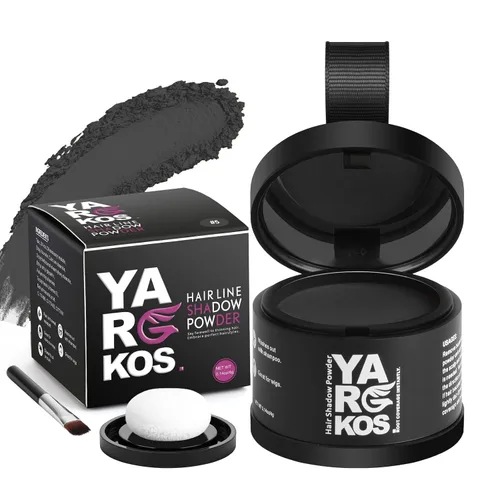 Vista 7 de Polvo de sombra de línea de cabello, gris oscuro, polvo de retoque de raíz para cubrir instantáneamente el cabello gris, cobertura de raíces
