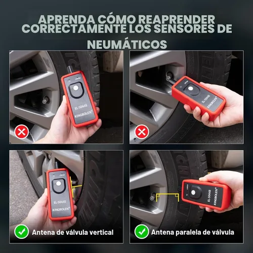 Vista 6 de KINGBOLEN EL-50448 herramienta de aprendizaje TPMS para el sistema de monitoreo de presión de neumáticos automático de GM, herramienta de activación