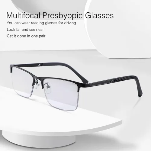 Vista 6 de MIRYEA Transición Fotocrómica Progresiva Multifocus Lectura Gafas de sol Protección UV Lectores de Sol Gafas Anti Luz Azul