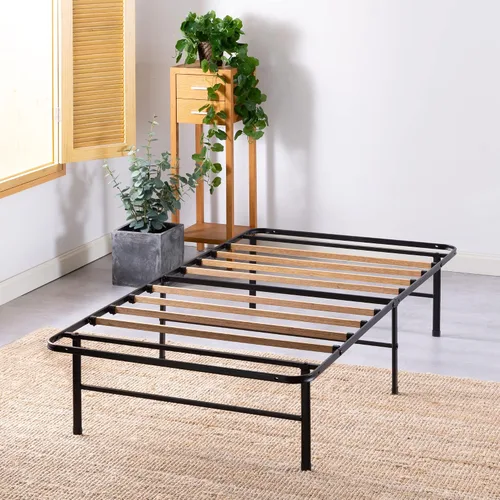 Vista 16 de Base inteligente MyEuro de Sleep Master. Soporte de colchón de tablillas de madera, Acero, Negro
